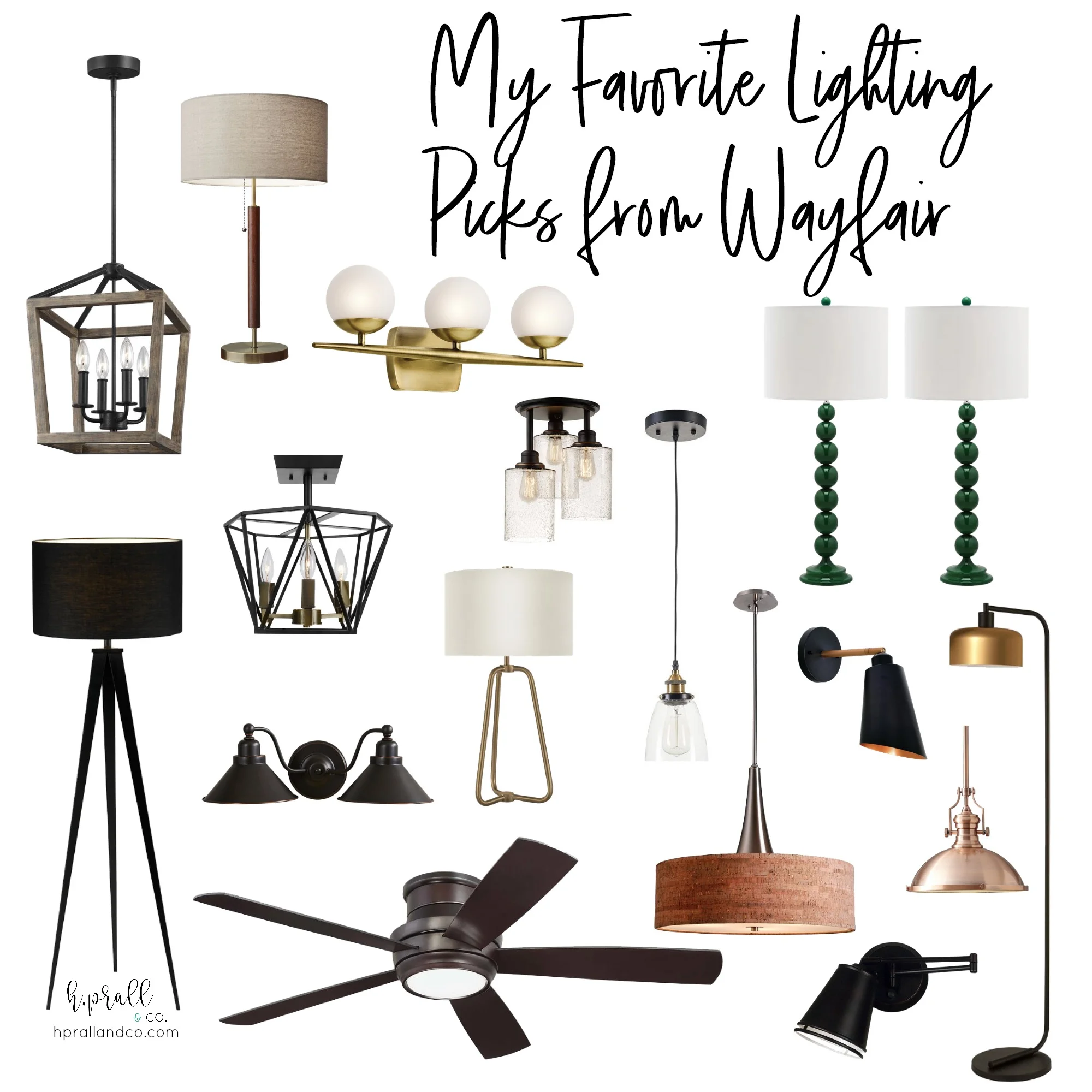 My Favorite Lighting Picks from Wayfair H. Prall Interior Design